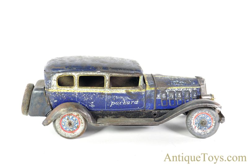 Matsuzo Kosuge Tin Lithographed Windup Blue 4-Door Packard Sedan ...