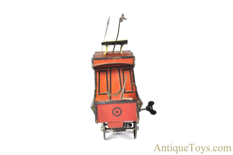 Strauss/Fischer Nifty Toys ca. 1922 Tin Lithographed Windup No. 280098 Fountaine Fox “Toonerville Trolley”  German Toy <FONT COLOR="ff000 ">*SOLD*</font> - Image 5