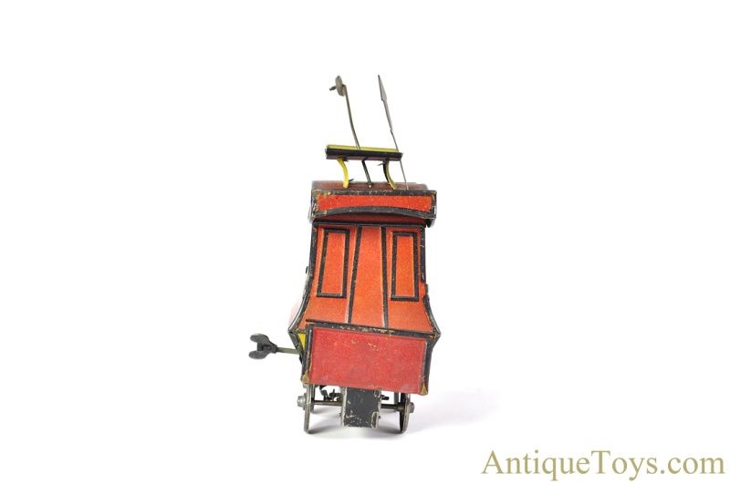 Strauss/Fischer Nifty Toys ca. 1922 Tin Lithographed Windup No. 280098 Fountaine Fox “Toonerville Trolley”  German Toy <FONT COLOR="ff000 ">*SOLD*</font> - Image 6