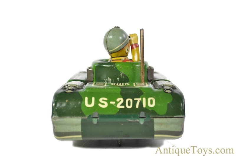 Haji Tin Lithographed Friction Sparking US-20710 "Observation Tank" Japanese Toy <FONT COLOR="ff000 ">*SOLD*</font> - Image 6