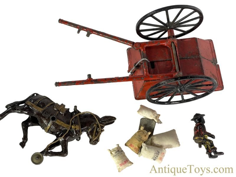 William Shimer & Sons Co. Cast Iron No. 15 Donkey Drawn "Dumping Cart" Coal Wagon <FONT COLOR="ff000 ">*SOLD*</font> - Image 7