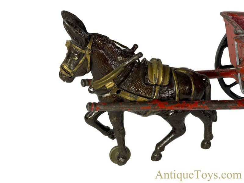 William Shimer & Sons Co. Cast Iron No. 15 Donkey Drawn "Dumping Cart" Coal Wagon <FONT COLOR="ff000 ">*SOLD*</font> - Image 3