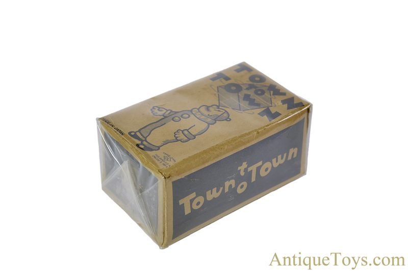 Kuramochi Shoten (CK) Tin Lithographed Windup "Town to Town" Clown with Box <FONT COLOR="ff000 ">*SOLD*</font> - Image 8