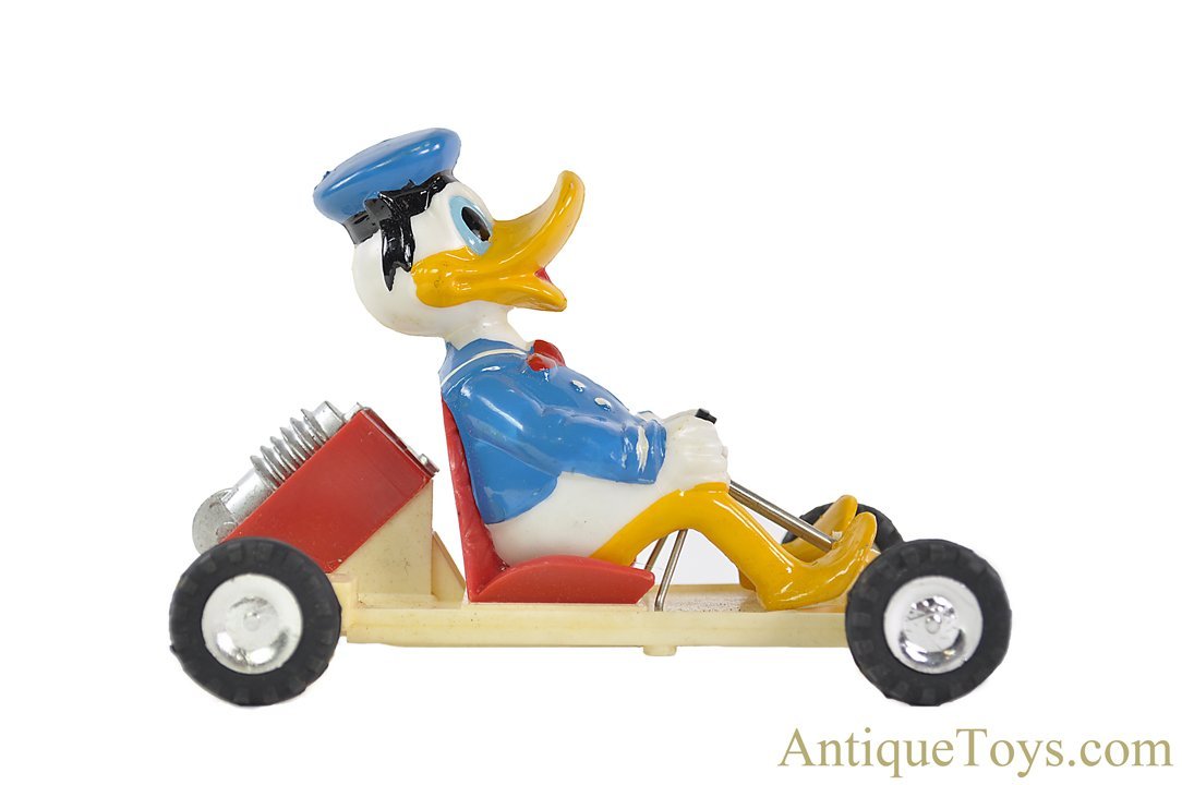 Marx Rare Plastic Friction “Walt Disney's Donald Duck Racing Kart” with Box  *SOLD* – AntiqueToys.com – Antique Toys for Sale