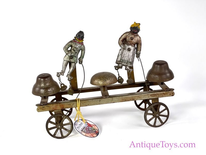 Watrous Bell Toy Minstrel and Lady Old Toy <FONT COLOR="ff000 ">*SOLD*</font>