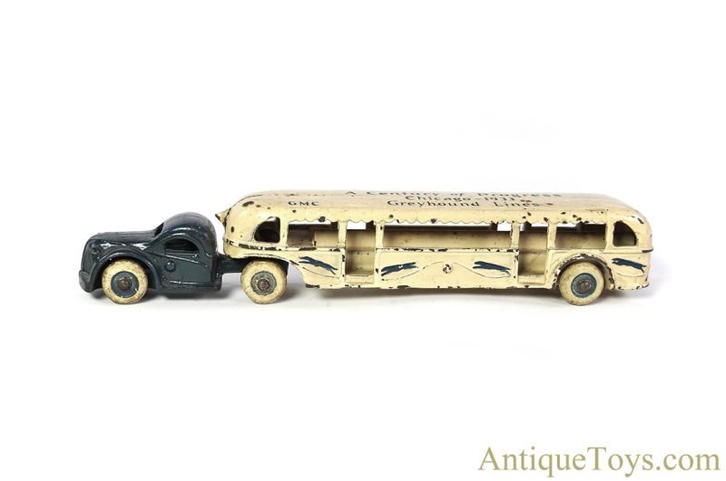 Arcade Cast Iron GMC A Century of Progress 1933 Chicago World's Fair Greyhound Lines Shuttle Bus for Sale <FONT COLOR="ff000 ">*SOLD*</font> - Image 3