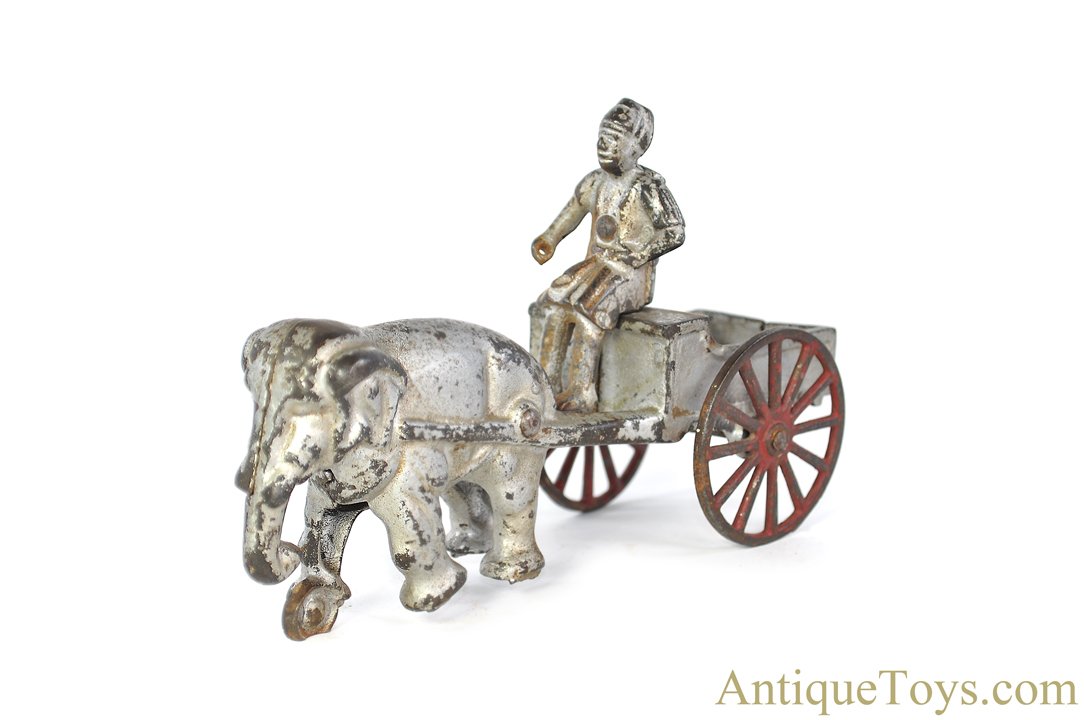 Kenton ca. 1905 Cast Iron Elephant Circus Cart with Hindu Driver *SOLD ...