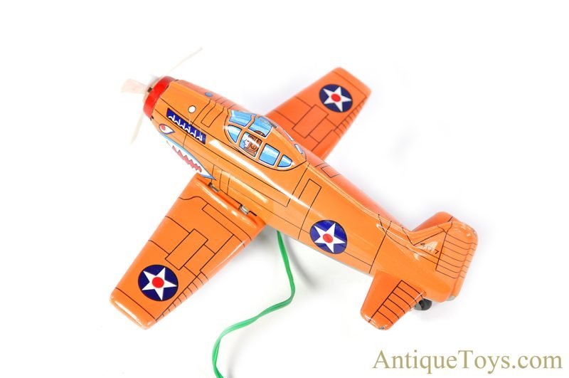 Marx ca. Tin Lithographed Battery Operated Remote Control "Fighter Airplane" in Box <FONT COLOR="ff000 ">*SOLD*</font> - Image 2