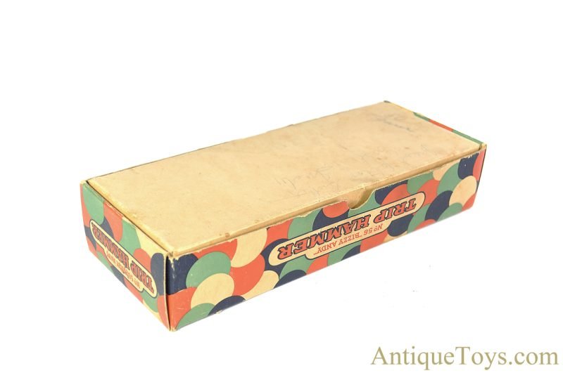 Wolverine Supply & Mfg. Tin Lithographed No. 56 "Bizzy Andy Trip Hammer" Sandy Andy Toy in Box <FONT COLOR="ff000 ">*SOLD*</font> - Image 7