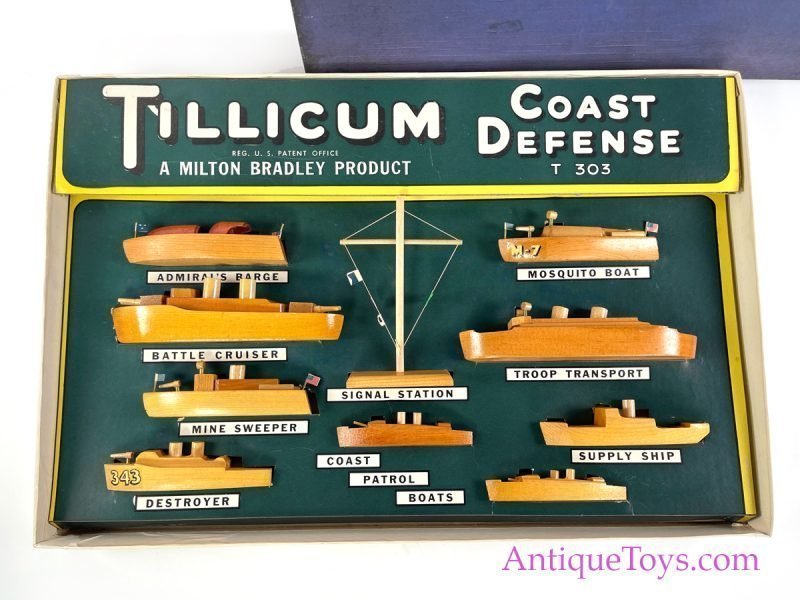 Milton Bradley Tillicum Costal Defense Toy Boats for Sale <FONT COLOR="ff000 ">*SOLD*</font>