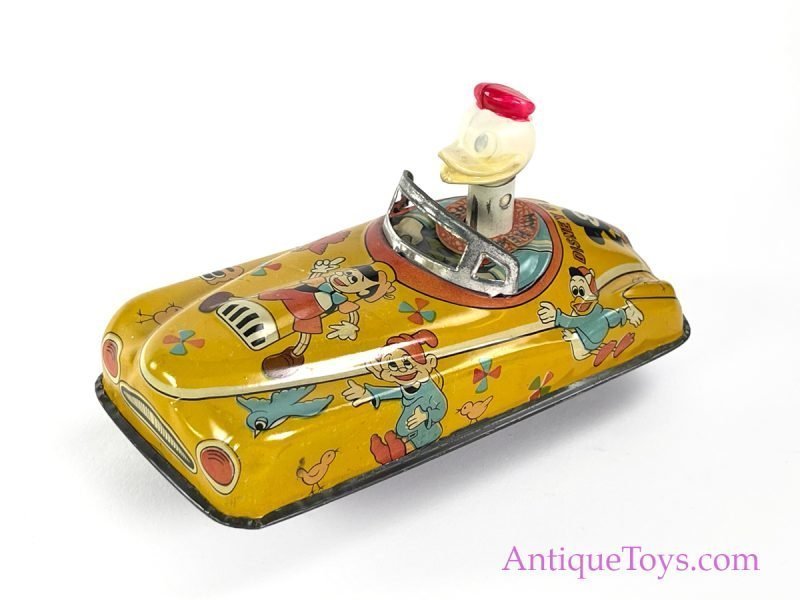 Disney Flivver Tin Car with Donald <FONT COLOR="ff000 ">*SOLD*</font>