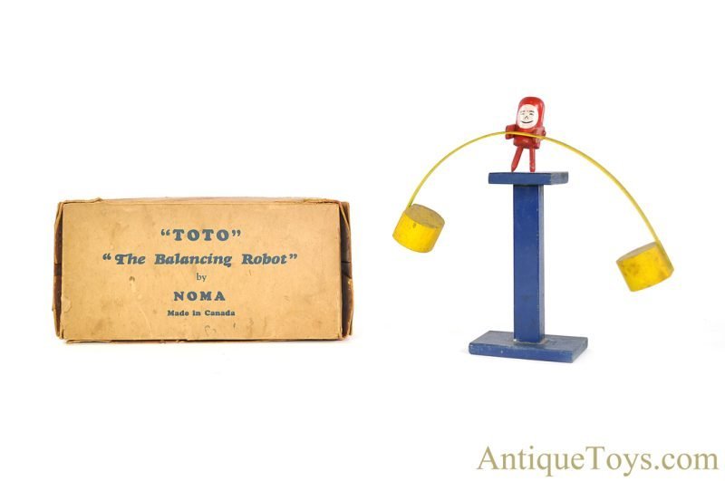 NOMA Toys No. 752  Wooden "Toto: The Balancing Robot" in Box <FONT COLOR="ff000 ">*SOLD*</font>