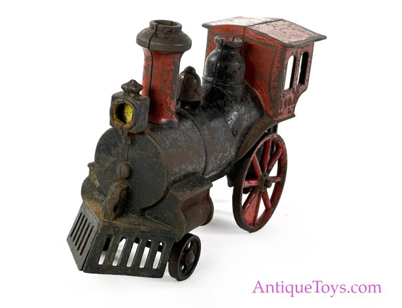 J.E. Stevens Co. ca. 1885 Cast Iron Big Locomotive Train 8" <FONT COLOR="ff000 ">*SOLD*</font> - Image 4