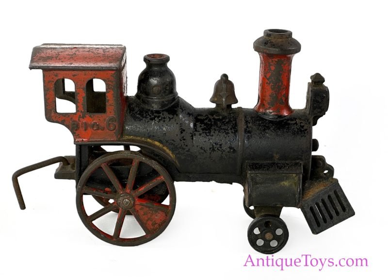 J.E. Stevens Co. ca. 1885 Cast Iron Big Locomotive Train 8" <FONT COLOR="ff000 ">*SOLD*</font> - Image 5