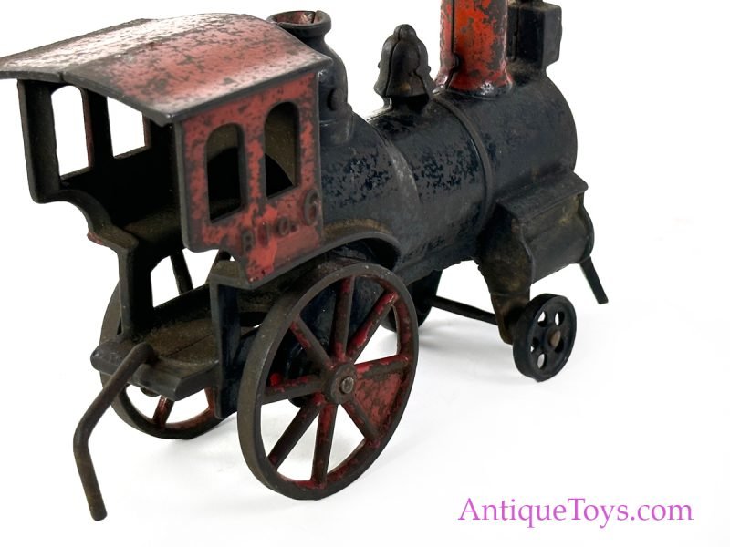 J.E. Stevens Co. ca. 1885 Cast Iron Big Locomotive Train 8" <FONT COLOR="ff000 ">*SOLD*</font> - Image 6