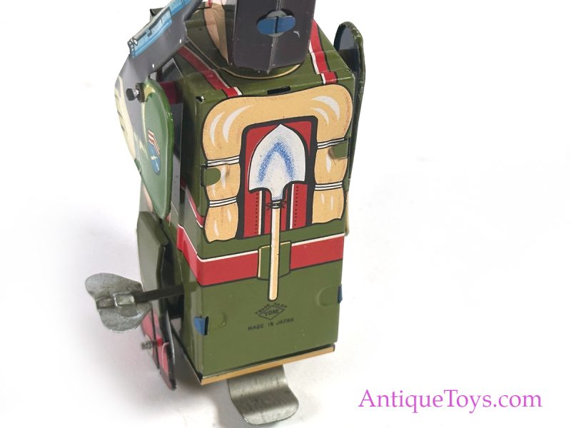 Yonezawa Vintage ca. 1960s Tin Lithographed Windup "Mechanical Soldier on Parade: Army" <FONT COLOR="ff000 ">*SOLD*</font> - Image 4