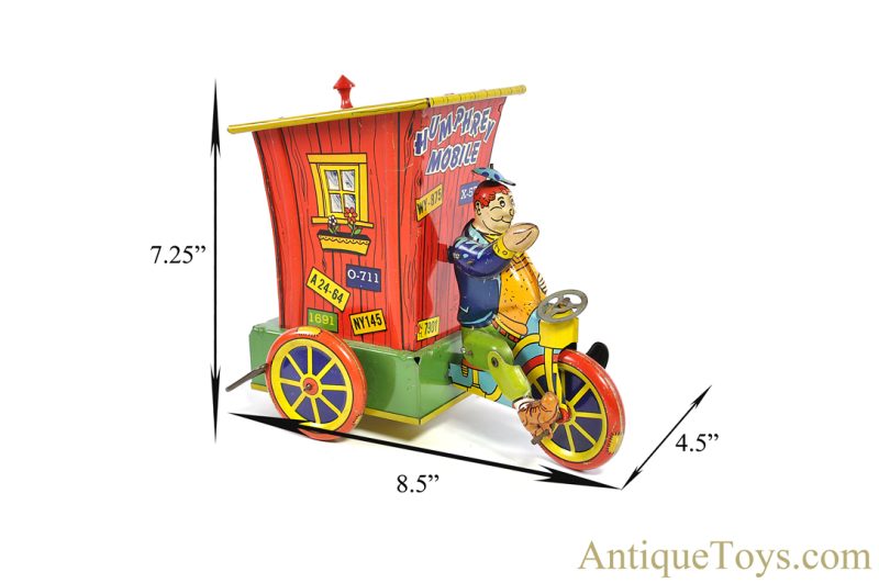 Wyandotte Toys Tin Lithographed Windup Mechanical Humphrey Mobile <FONT COLOR="ff000 ">*SOLD*</font> - Image 8