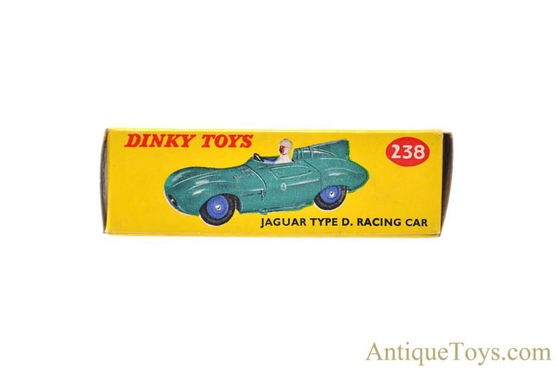 Meccano Ltd. Dinky Toys Diecast ca. 1955-57 #238 Jaguar Type D. Racing Car in Box <FONT COLOR="ff000 ">*SOLD*</font> - Image 6