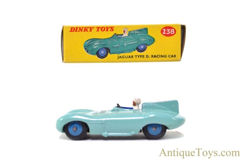 Meccano Ltd. Dinky Toys Diecast ca. 1955-57 #238 Jaguar Type D. Racing Car in Box <FONT COLOR="ff000 ">*SOLD*</font>