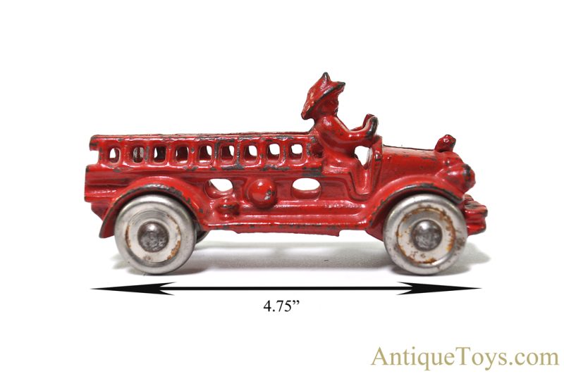 A.C. Williams Cast Iron Hook & Ladder Fire Truck 4.75" <FONT COLOR="ff000 ">*SOLD*</font> - Image 6