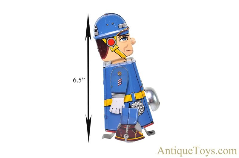 Yonezawa Toys (S.Y.) ca. 1950s Tin Lithographed Windup "Mechanical Soldier on Parade: Navy" in Box <FONT COLOR="ff000 ">*SOLD*</font> - Image 10