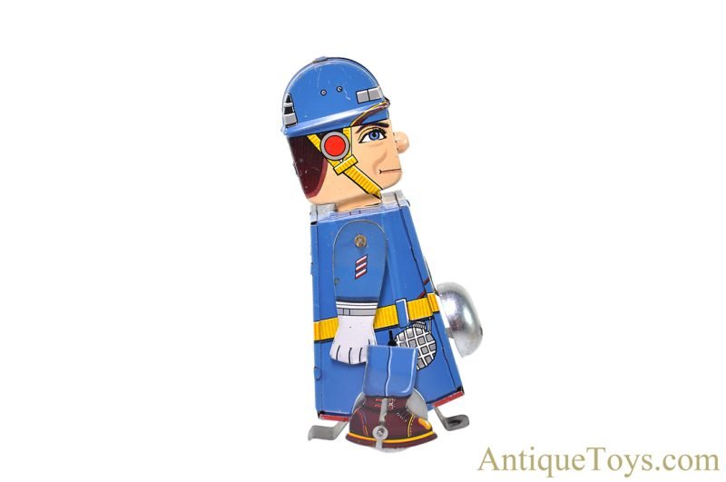 Yonezawa Toys (S.Y.) ca. 1950s Tin Lithographed Windup "Mechanical Soldier on Parade: Navy" in Box <FONT COLOR="ff000 ">*SOLD*</font> - Image 2