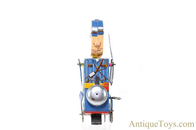 Yonezawa Toys (S.Y.) ca. 1950s Tin Lithographed Windup "Mechanical Soldier on Parade: Navy" in Box <FONT COLOR="ff000 ">*SOLD*</font> - Image 4