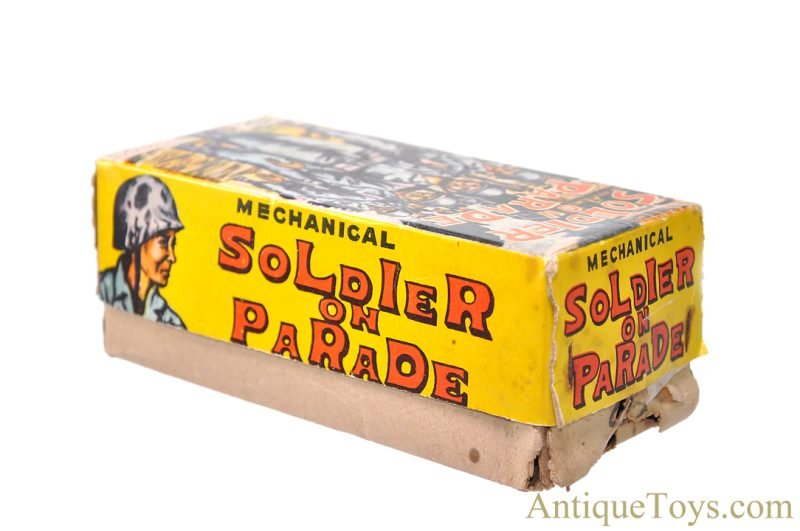 Yonezawa Toys (S.Y.) ca. 1950s Tin Lithographed Windup "Mechanical Soldier on Parade: Navy" in Box <FONT COLOR="ff000 ">*SOLD*</font> - Image 7