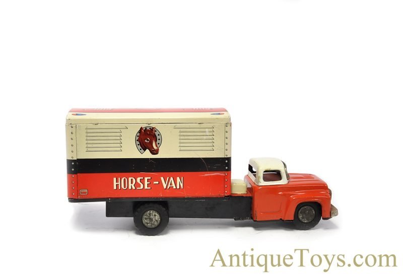 ASC Aoshin Tin Lithographed Friction Horse Van Japanese Toy <FONT COLOR="ff000 ">*SOLD*</font>