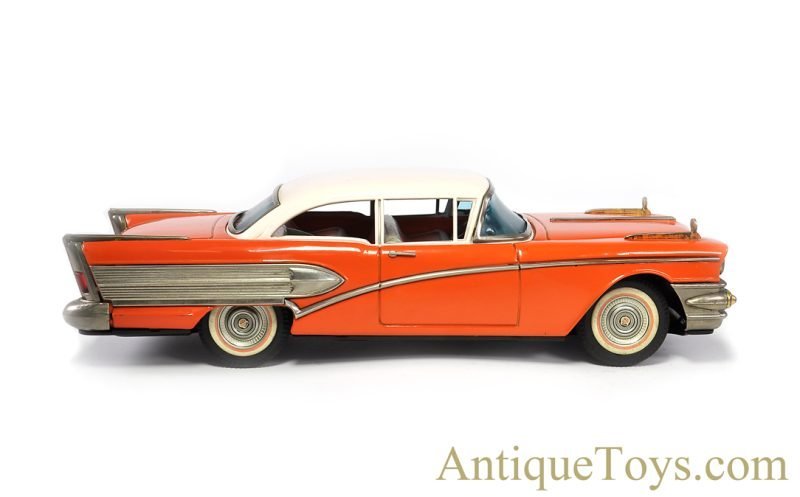 Asahi Toy Co. ATC & Ichiko Tin Lithographed Friction #1291 Orange Buick with Siren in Box <FONT COLOR="ff000 ">*SOLD*</font> - Image 2