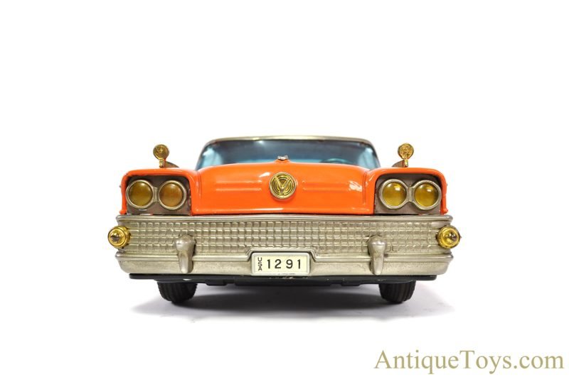 Asahi Toy Co. ATC & Ichiko Tin Lithographed Friction #1291 Orange Buick with Siren in Box <FONT COLOR="ff000 ">*SOLD*</font> - Image 4