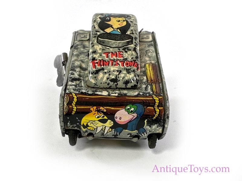 Linemar Marx Tin Lithographed Windup Hanna-Barbera’s The Flintstones M-3 Tank <FONT COLOR="ff000 ">*SOLD*</font> - Image 7