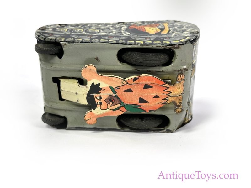 Linemar Marx Tin Lithographed Windup Hanna-Barbera’s The Flintstones M-3 Tank <FONT COLOR="ff000 ">*SOLD*</font> - Image 5