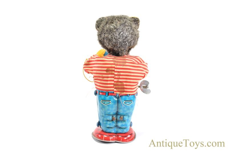 ALPS Tin Lithographed Windup "Telephone Bear" in Box <FONT COLOR="ff000 ">*SOLD*</font> - Image 7