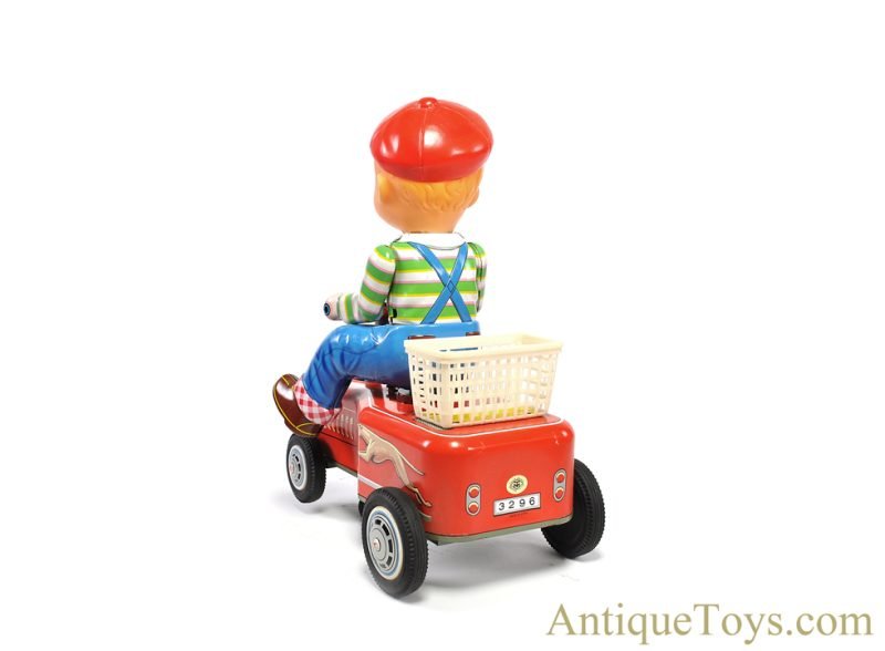 Masudaya Modern Toys (MT) Tin Lithographed Batt. Op. #3296 "Hand Car" in Box <FONT COLOR="ff000 ">*SOLD*</font> - Image 5