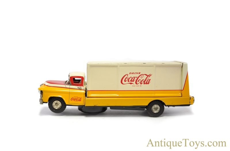 Sanyo Toys Co. Tin Lithographed Batt. Op. "Route Truck for Coca-Cola" in Box <FONT COLOR="ff000 ">*SOLD*</font> - Image 2