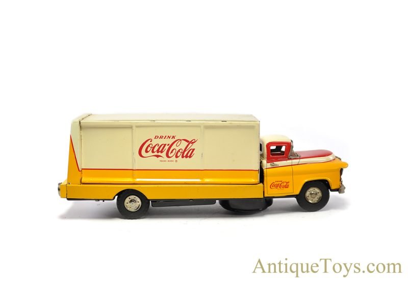 Sanyo Toys Co. Tin Lithographed Batt. Op. "Route Truck for Coca-Cola" in Box <FONT COLOR="ff000 ">*SOLD*</font> - Image 3