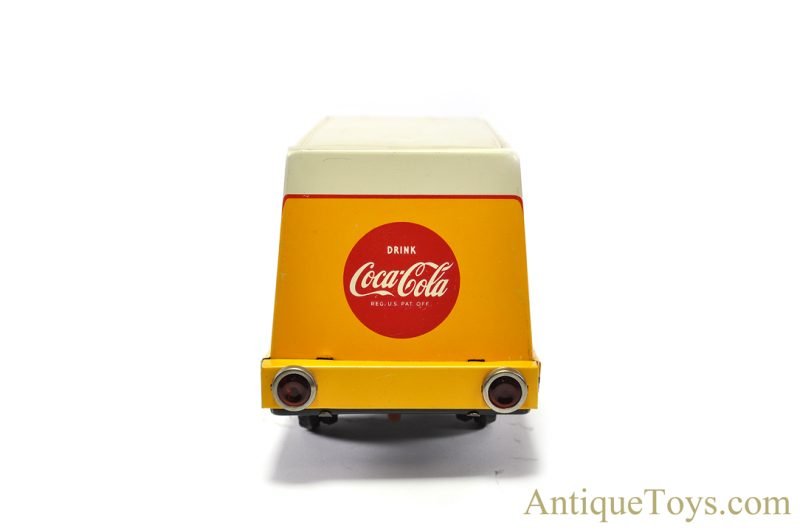 Sanyo Toys Co. Tin Lithographed Batt. Op. "Route Truck for Coca-Cola" in Box <FONT COLOR="ff000 ">*SOLD*</font> - Image 7