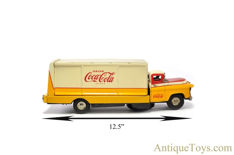 Sanyo Toys Co. Tin Lithographed Batt. Op. "Route Truck for Coca-Cola" in Box <FONT COLOR="ff000 ">*SOLD*</font> - Image 10