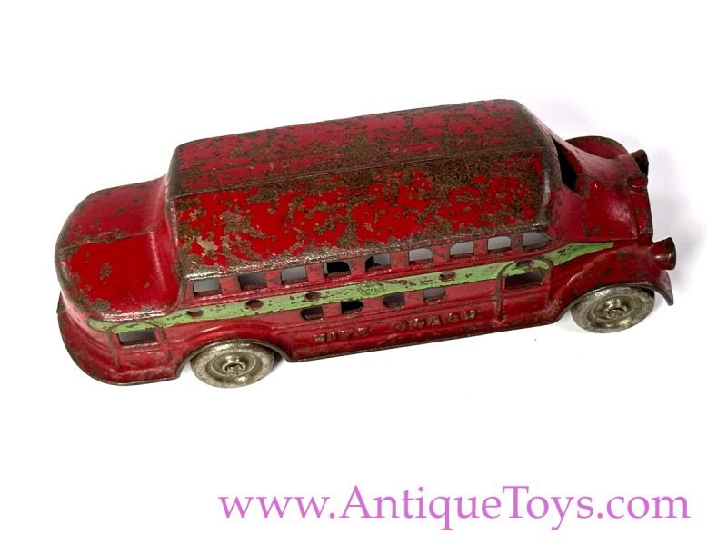 Kenton Toys ca. 1930s Cast Iron Nite Coach Bus <FONT COLOR="ff000 ">*SOLD*</font> - Image 9