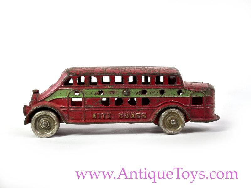 Kenton Toys ca. 1930s Cast Iron Nite Coach Bus <FONT COLOR="ff000 ">*SOLD*</font>