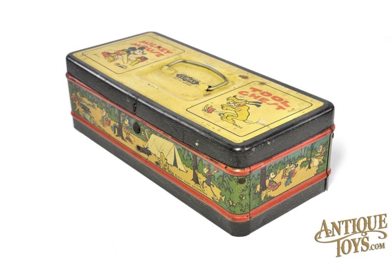 Hamilton-Skotch Tin Lithographed Climax Brand Disney's Mickey Mouse Tool Chest & Tools <FONT COLOR="ff000 ">*SOLD*</font> - Image 2