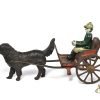 Harris Toy Co. ca. 1903 Cast Iron No. 105 Dog Cart 7.5 *SOLD* -   - Antique Toys for Sale