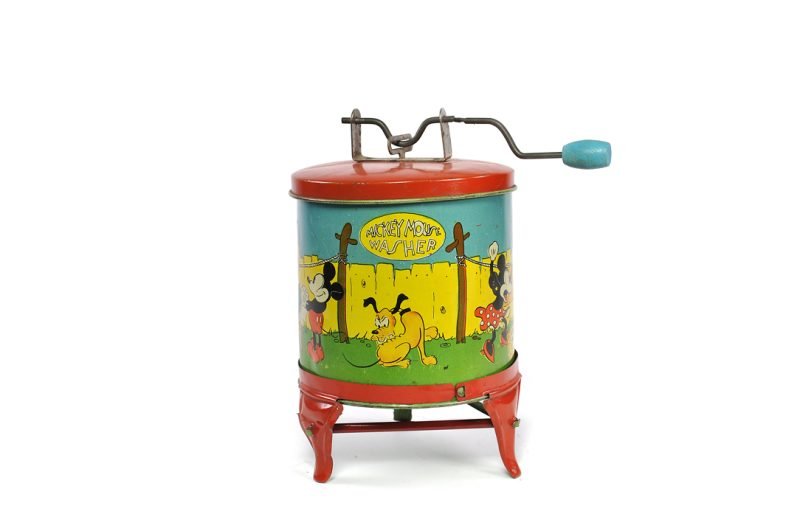 Ohio Art Company ca. 1934 Tin Lithographed Mickey Mouse Washing Machine with Wringer <FONT COLOR="ff000 ">*SOLD*</font>