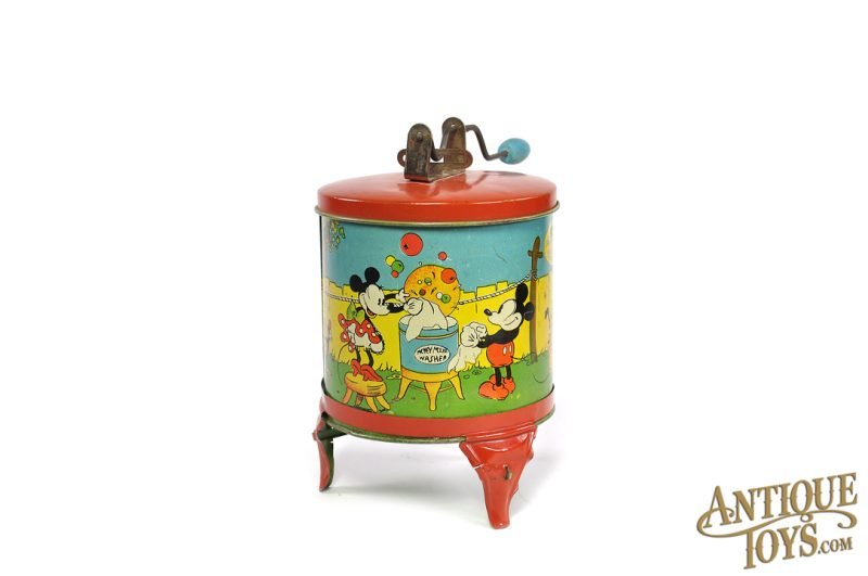 Ohio Art Company ca. 1934 Tin Lithographed Mickey Mouse Washing Machine with Wringer <FONT COLOR="ff000 ">*SOLD*</font> - Image 4