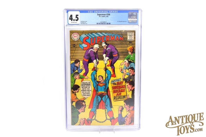 D.C. Comics 1968 Superman #206 CGC Graded Comic <FONT COLOR="ff000 ">*SOLD*</font>