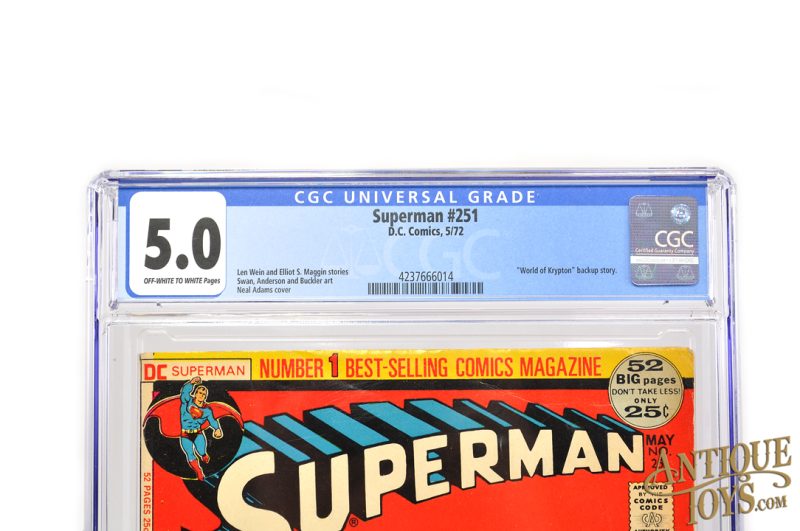 D.C. Comics 1972 Superman #251 CGC Graded Comic <FONT COLOR="ff000 ">*SOLD*</font> - Image 2