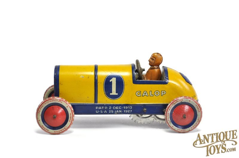 Lehmann Tin Lithographed Windup No. 760 Galop #1 Racer Rennwagen <FONT COLOR="ff000 ">*SOLD*</font> - Image 3