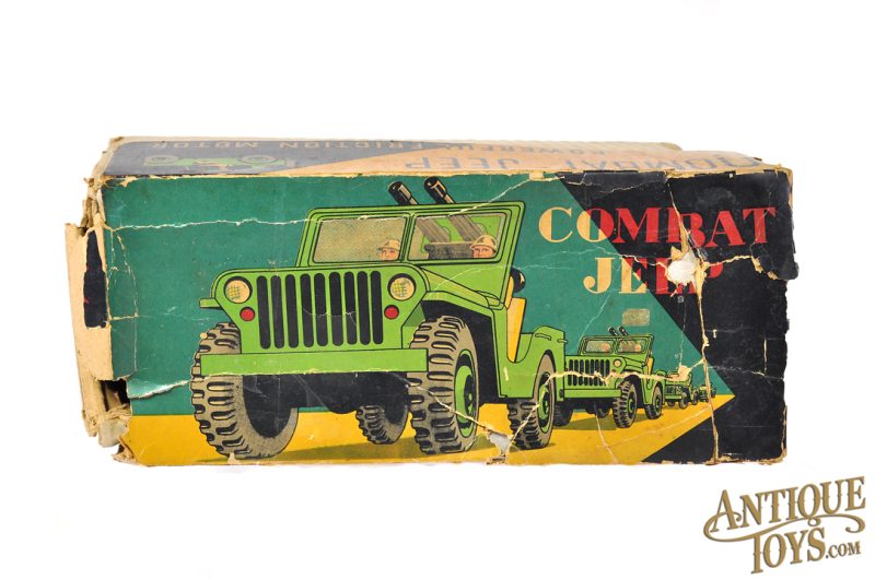 Miyazawa & Taniguchi Shoten Tin Lithographed Friction Combat Jeep in Box <FONT COLOR="ff000 ">*SOLD*</font> - Image 9